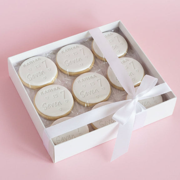7th Birthday Vanilla Sugar Biscuits