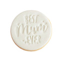 BEST MUM EVER embossed in the center of our signature vanilla sugar biscuit.